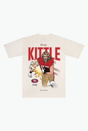 George Kittle Heavyweight T-Shirt - Ivory