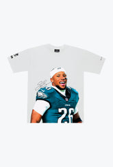 Saquon Barkley Heavyweight Garment Dyed T-Shirt - White