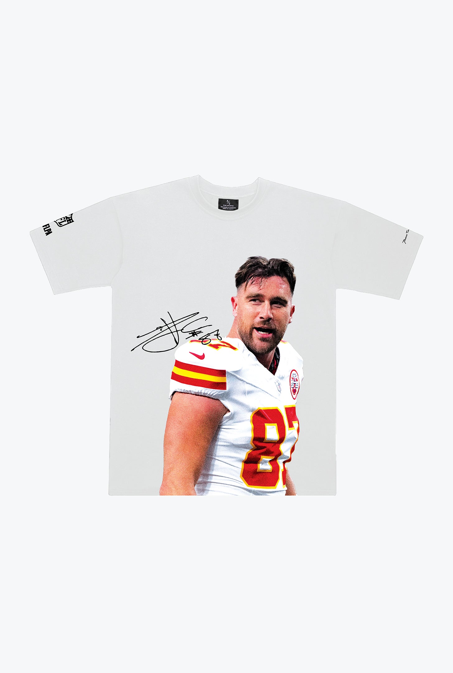 Travis Kelce Heavyweight Garment Dyed T-Shirt - White