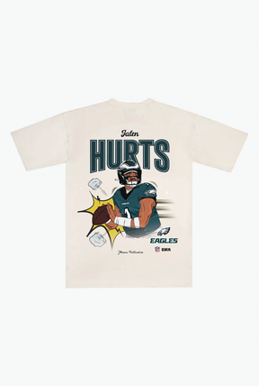 Jalen Hurts Heavyweight T-Shirt - Ivory