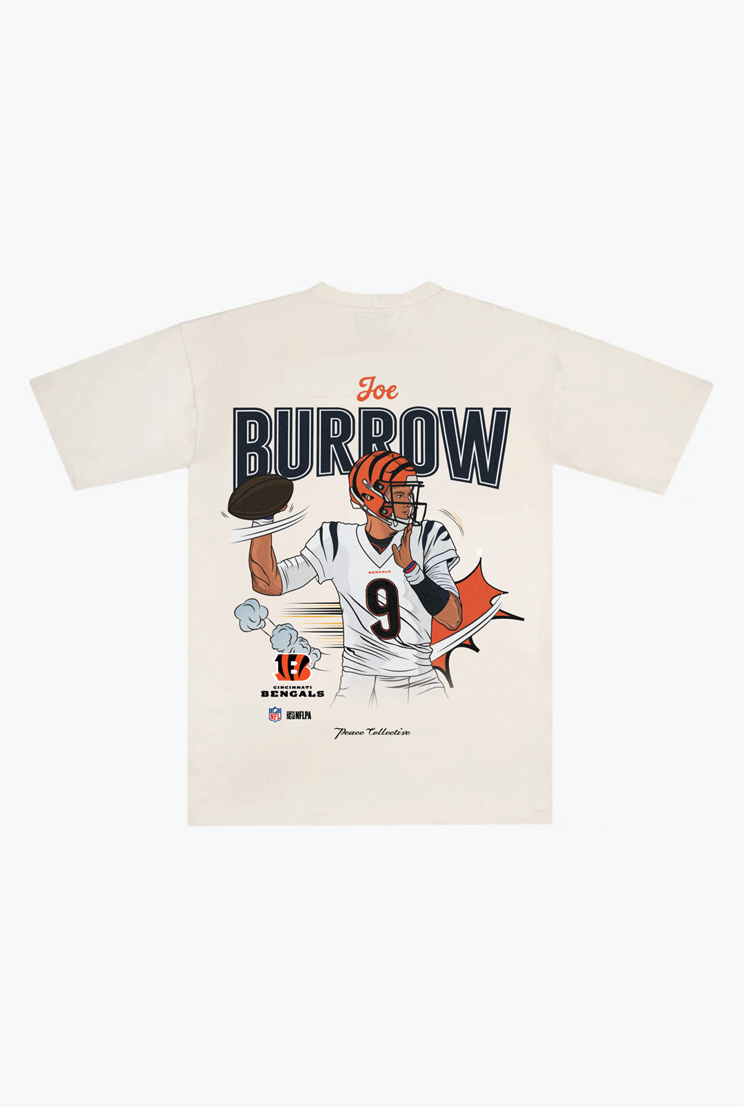 Joe Burrow Heavyweight T-Shirt - Ivory