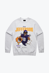 Justin Jefferson Crewneck - Ash