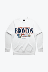 Denver Broncos Vintage Crewneck - White