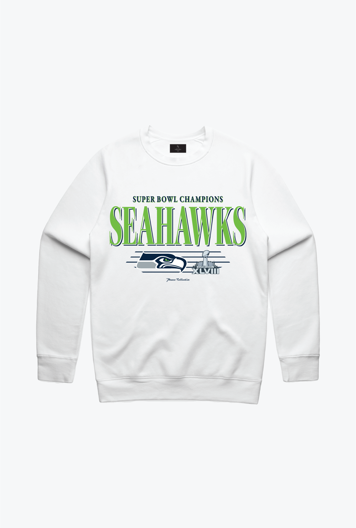 Seattle Seahawks Vintage Crewneck - White