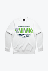 Seattle Seahawks Vintage Crewneck - White