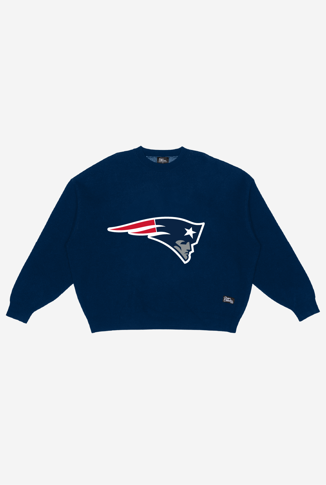 New England Patriots Oversized Knit Sweater - Navy