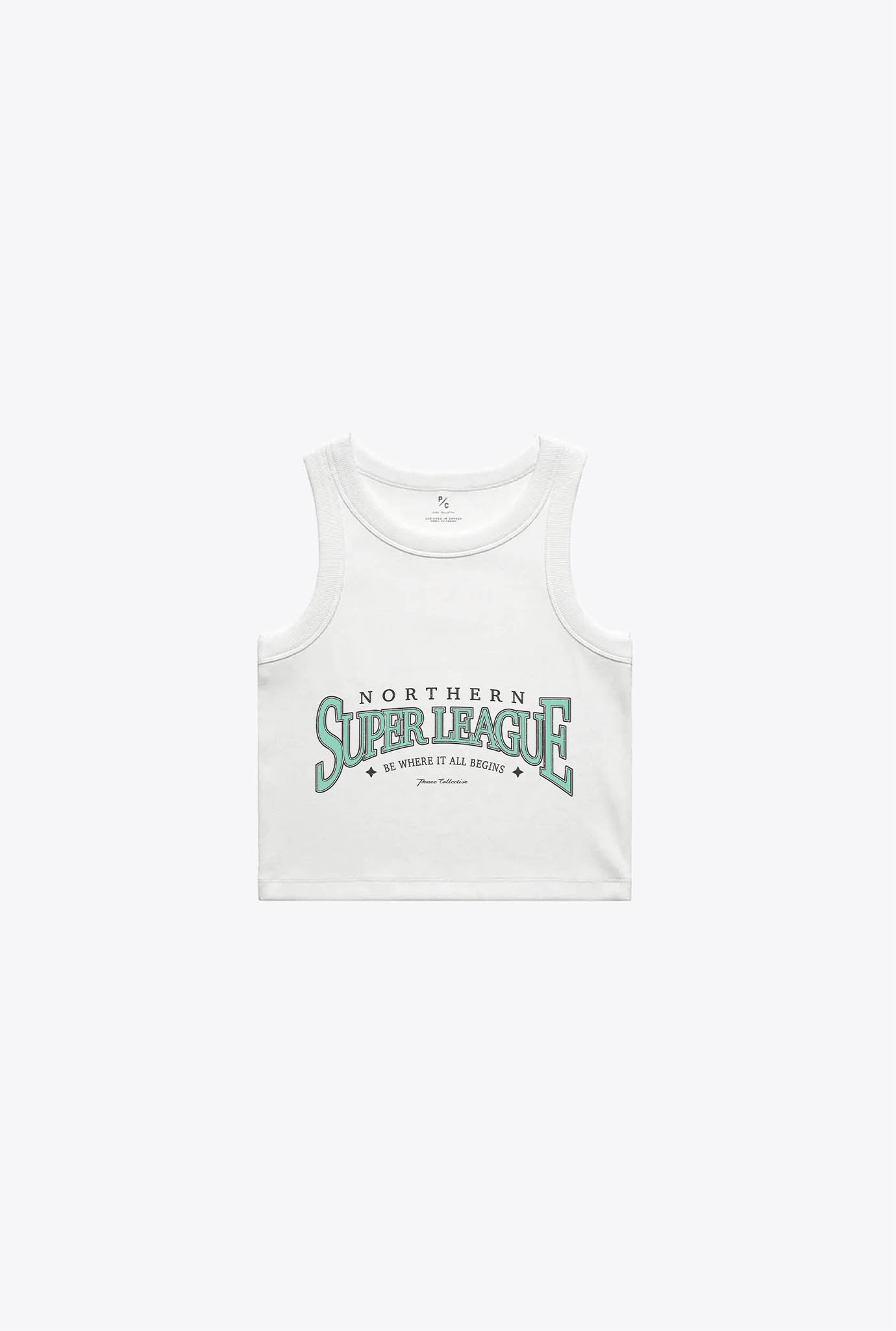 NSL Women's Cropped Tank - White