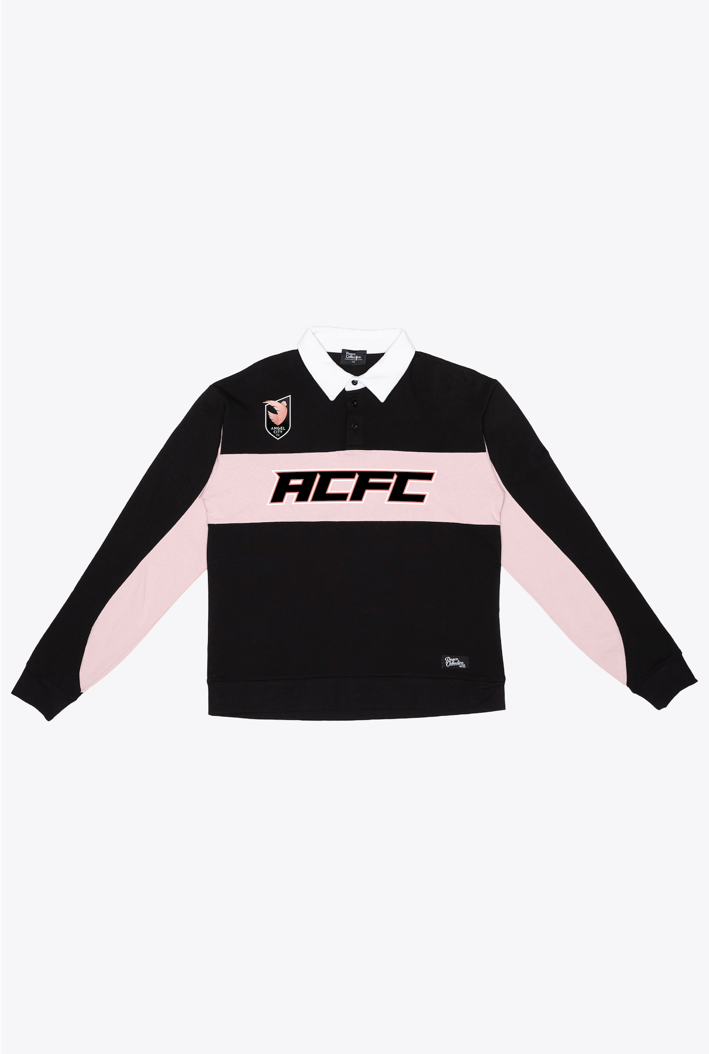 Angel City FC Rugby Polo - Black / Pink