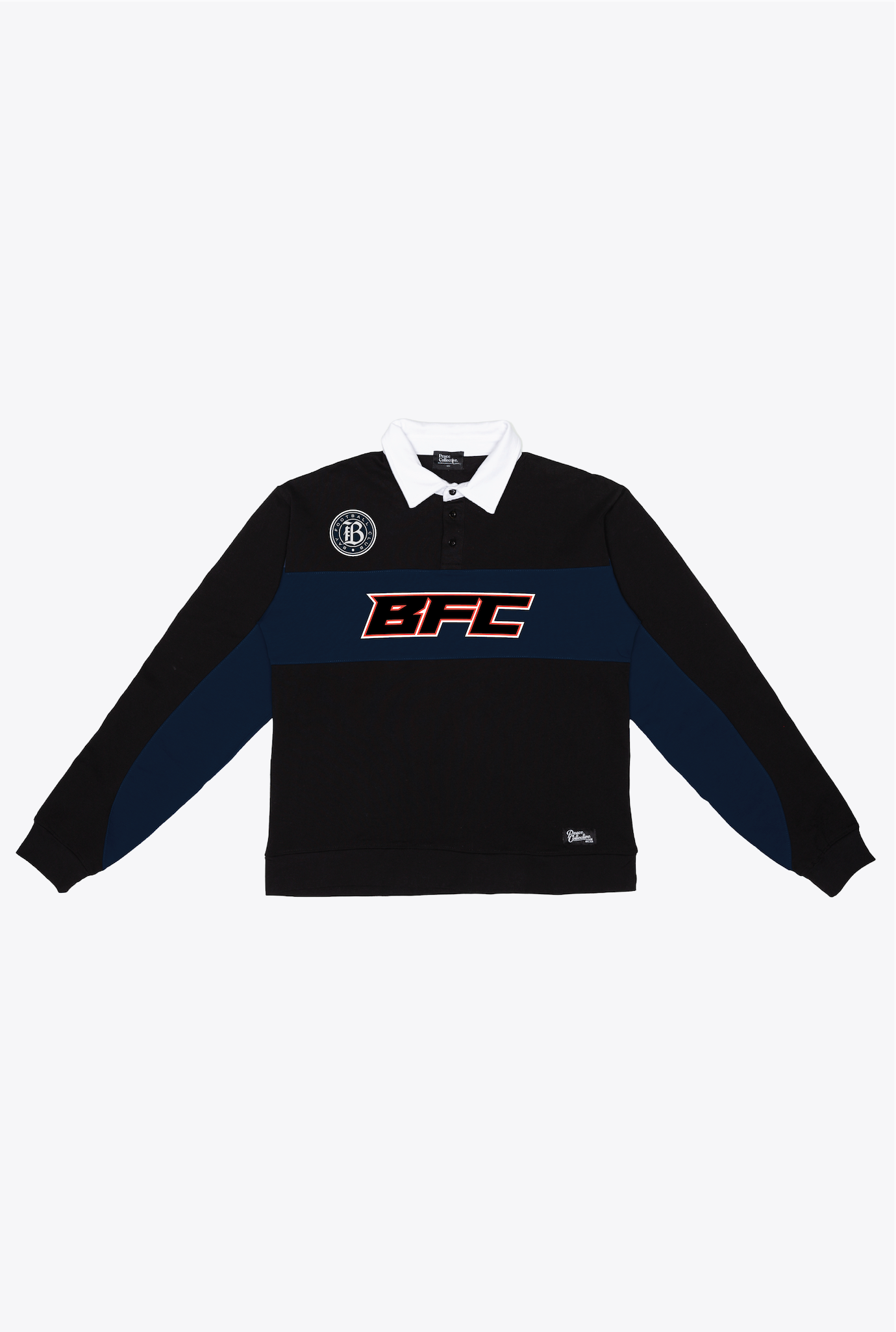 Bay FC Rugby Polo - Black / Navy