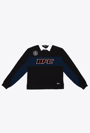 Bay FC Rugby Polo - Black / Navy