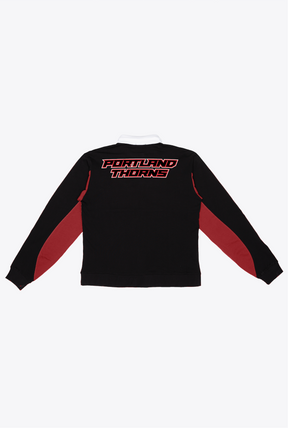 Portland Thorns FC Rugby Polo - Black / Maroon