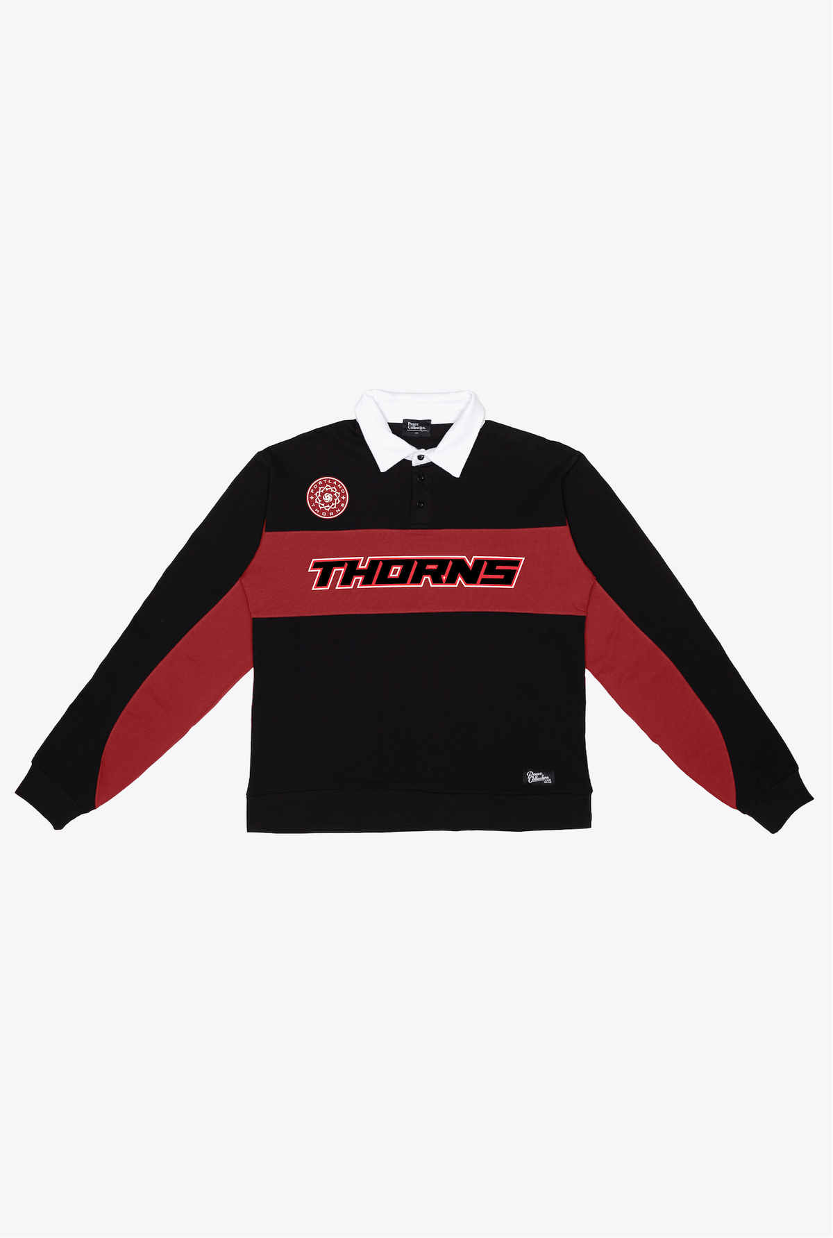 Portland Thorns FC Rugby Polo - Black / Maroon