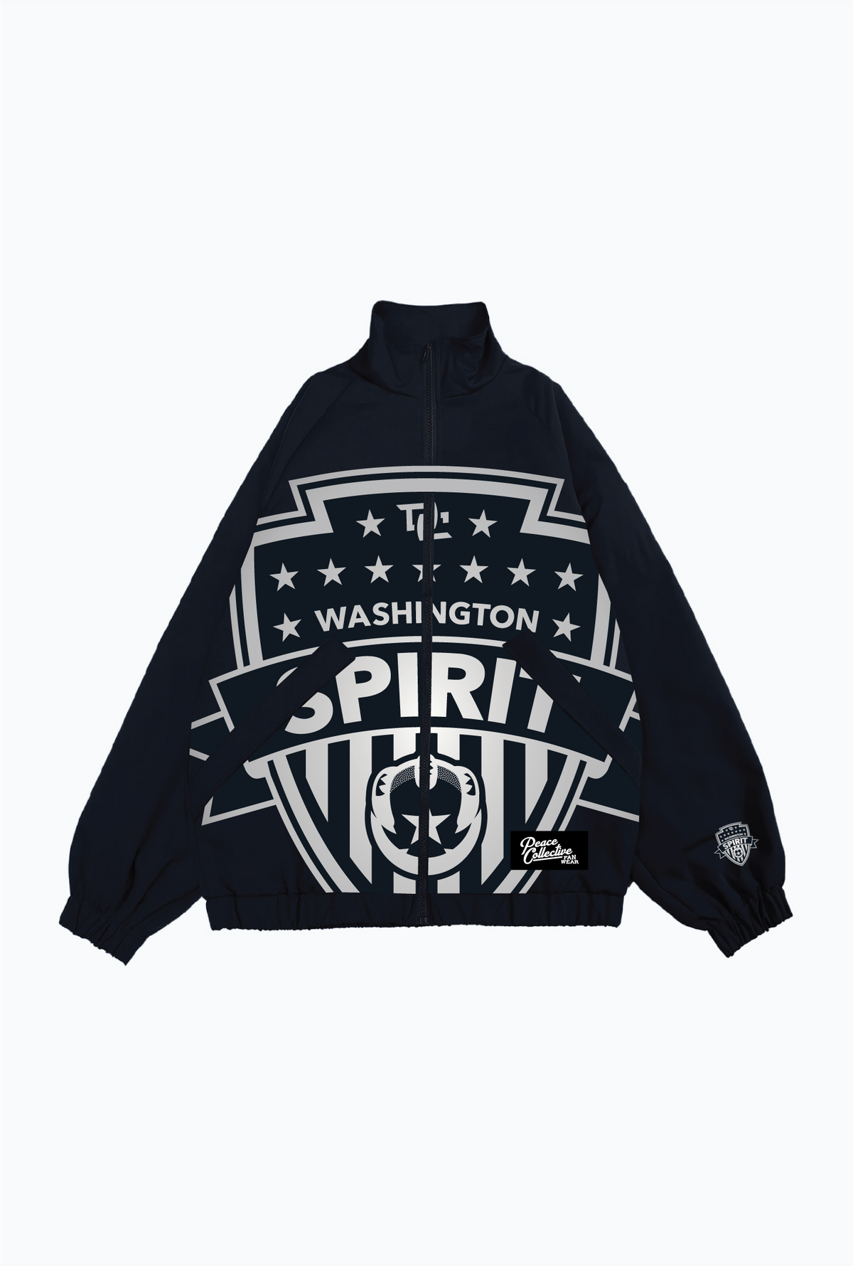 Washington Spirit Emblem Windbreaker Jacket - Black / White