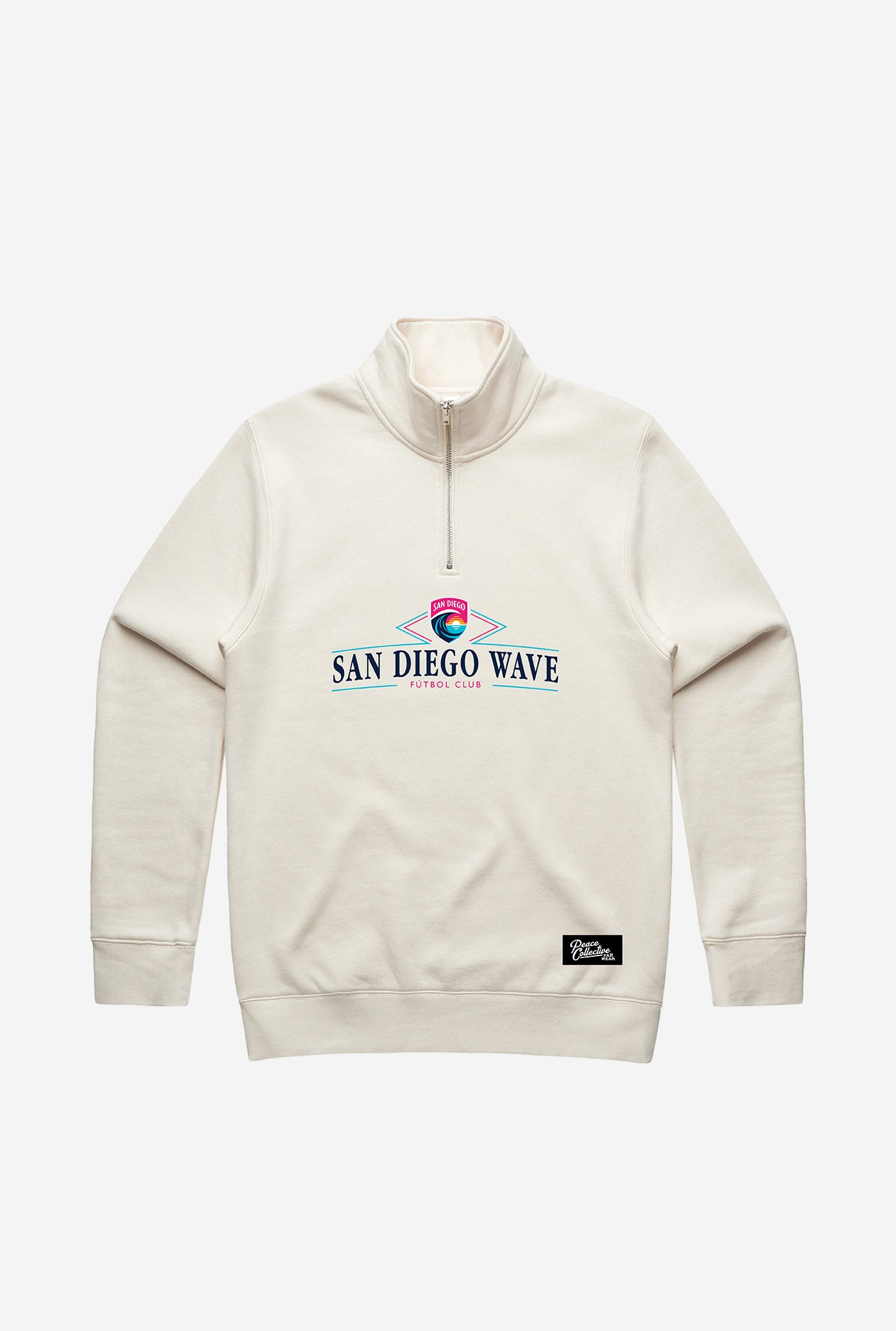 San Diego Wave FC Vintage Quarter Zip - Ivory
