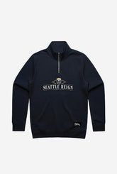 Seattle Reign FC Vintage Quarter Zip - Navy