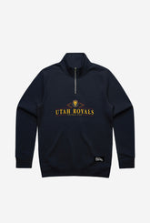 Utah Royals Vintage Quarter Zip - Navy