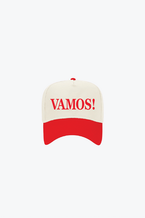 Spain A-Frame Cap - Ivory / Red