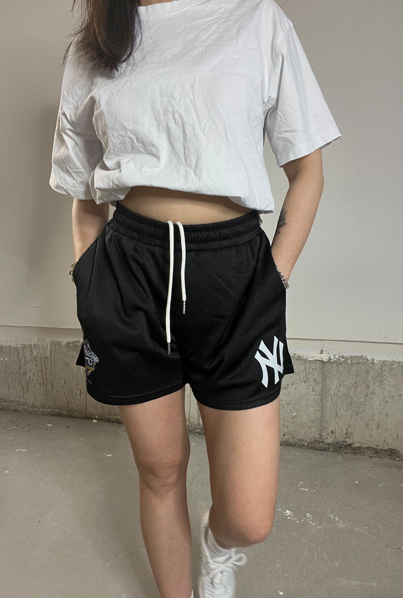 New York Yankees 1999 World Series Mesh-Shorts - Schwarz