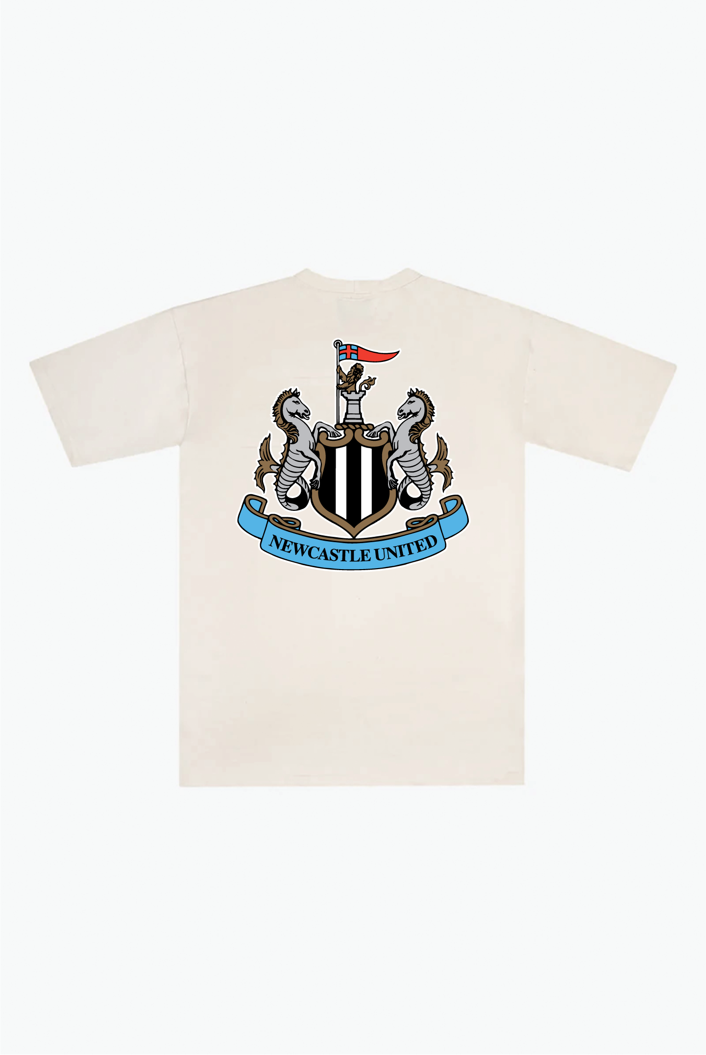 Newcastle United Essentials Heavyweight T-Shirt - Ivory
