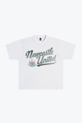 Newcastle United Vintage Heavyweight T-Shirt - White