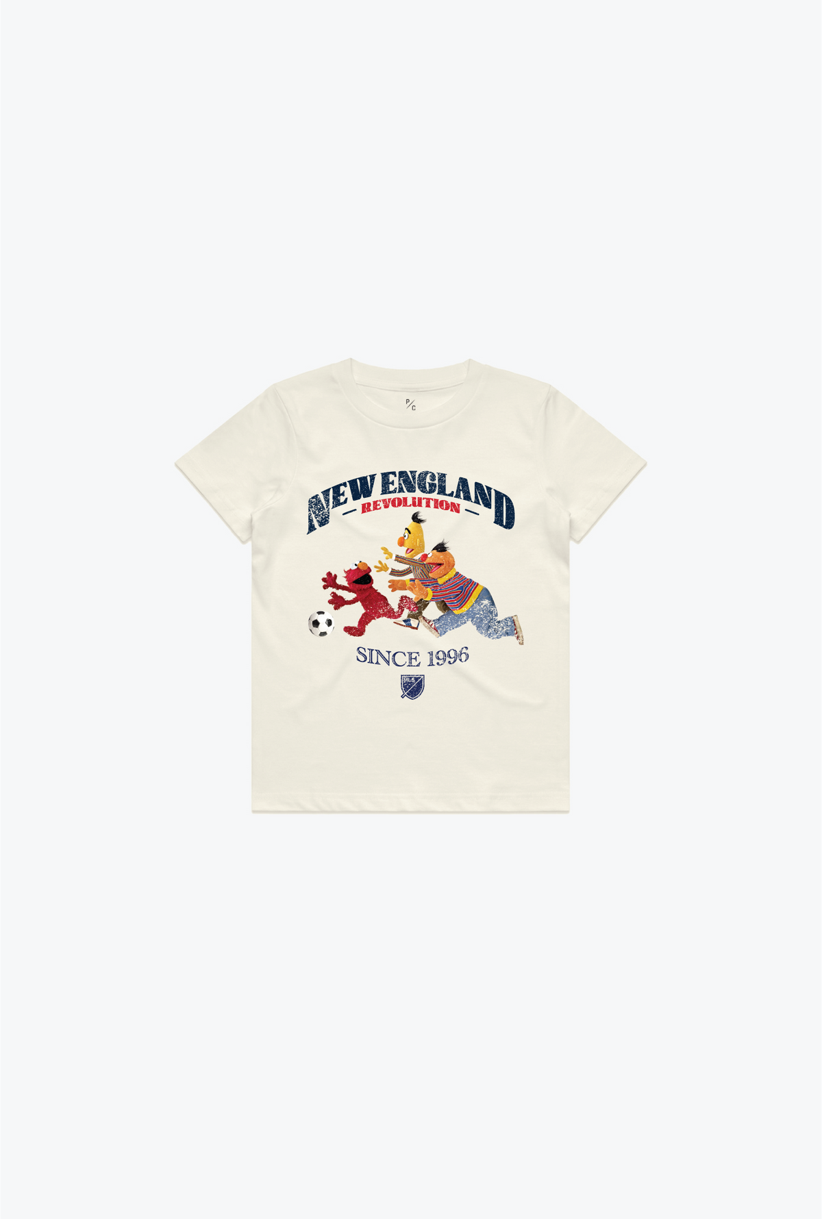 New England Revolution x Sesame Street Chase Kids T-Shirt - Ivory