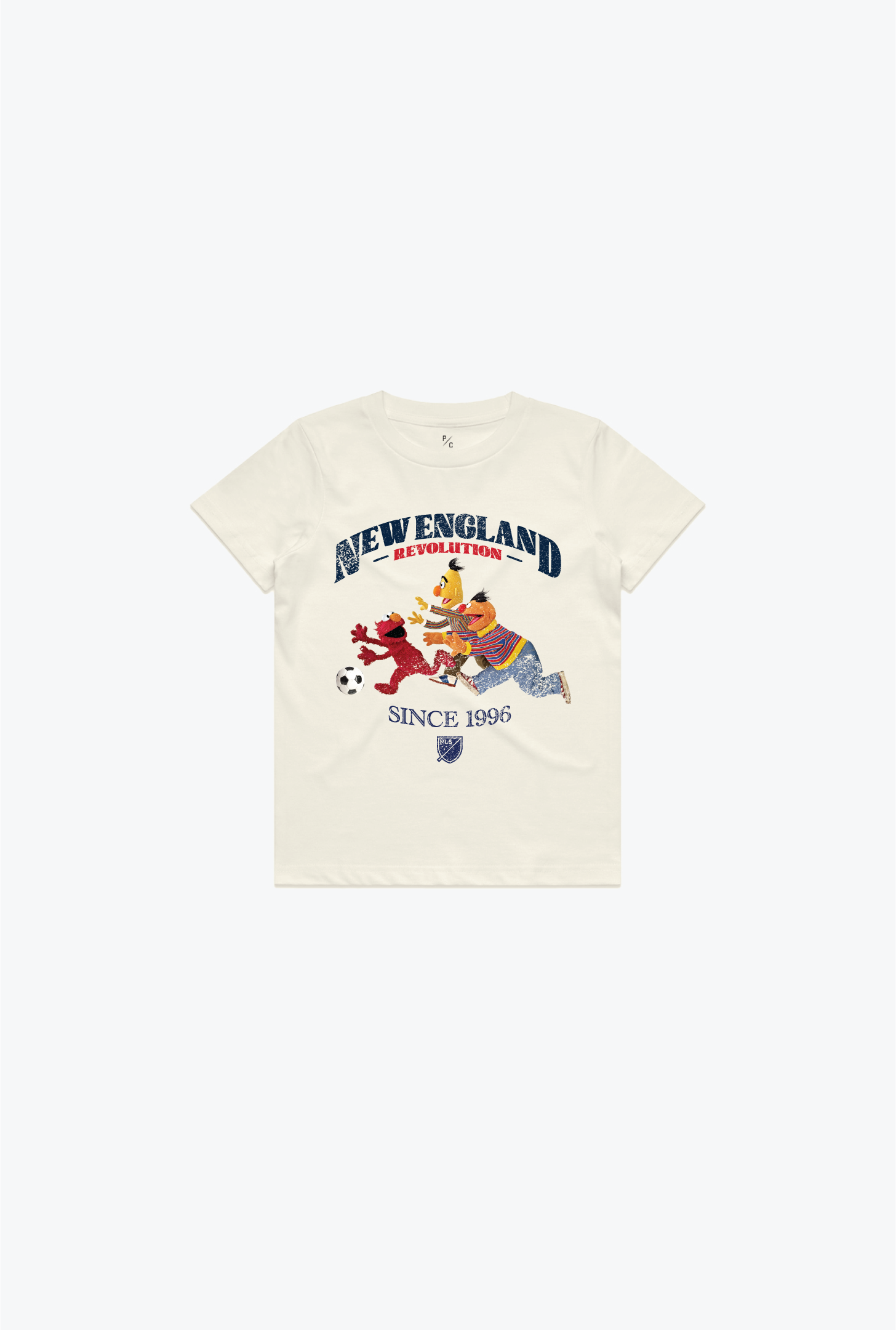 New England Revolution x Sesame Street Chase Kids T-Shirt - Ivory