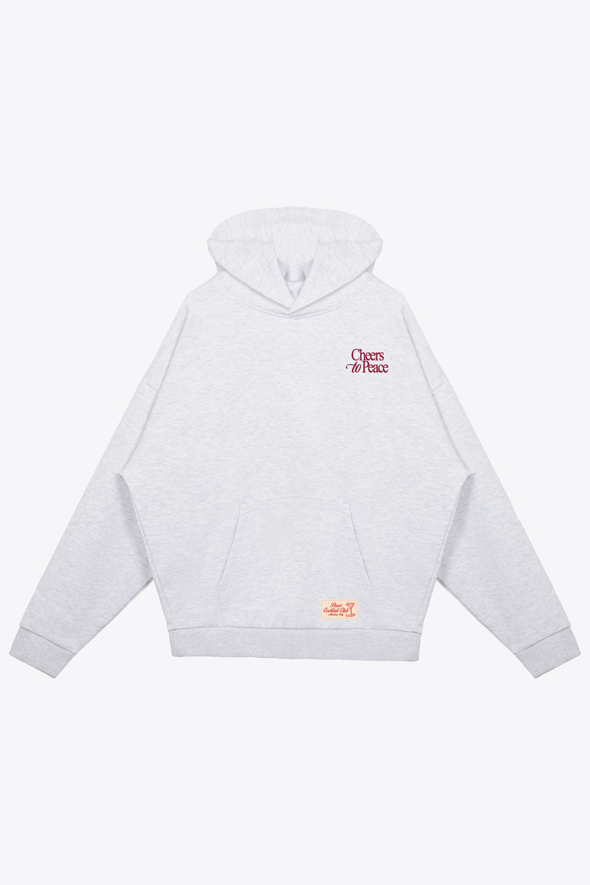 Sangria Club: Cheers To Peace Heavyweight Hoodie - Ash
