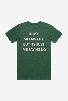 Villian Era Heavyweight Garment Dyed T-Shirt - Kelly Green
