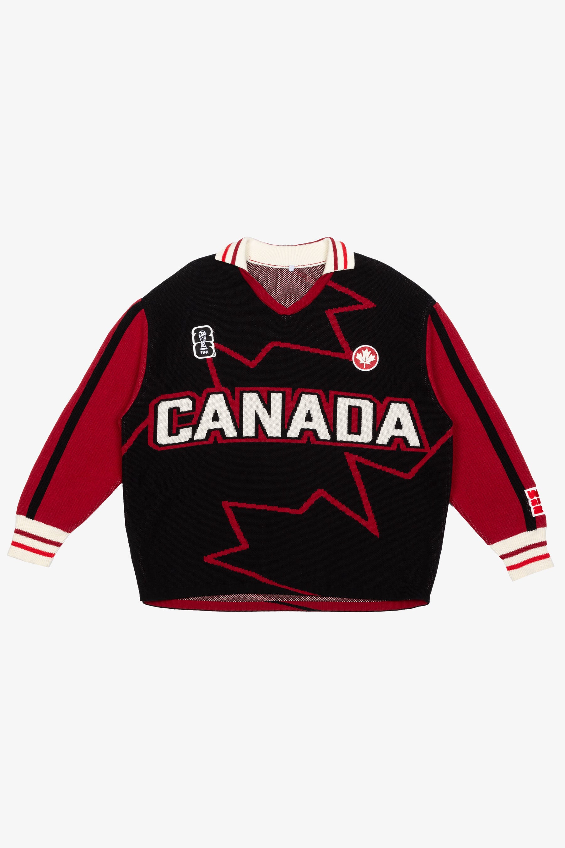 FIFA World Cup 2026™ Canada Knit Long Sleeve Jersey - Black