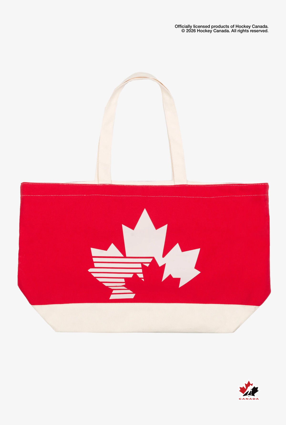 Hockey Canada Tote Bag - Ivory / Red