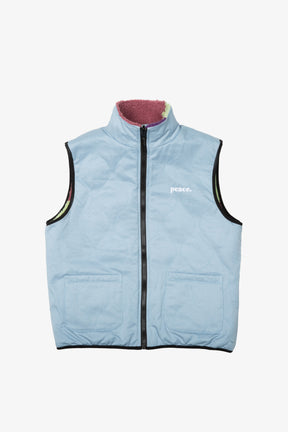 Peace Basics Reversible Quilted Vest - Aurora