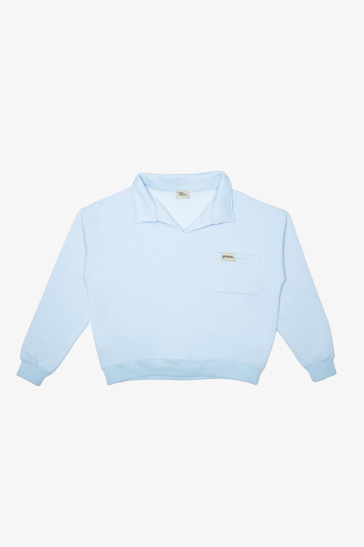 Peace Basics Fleece Polo - Winter Sky