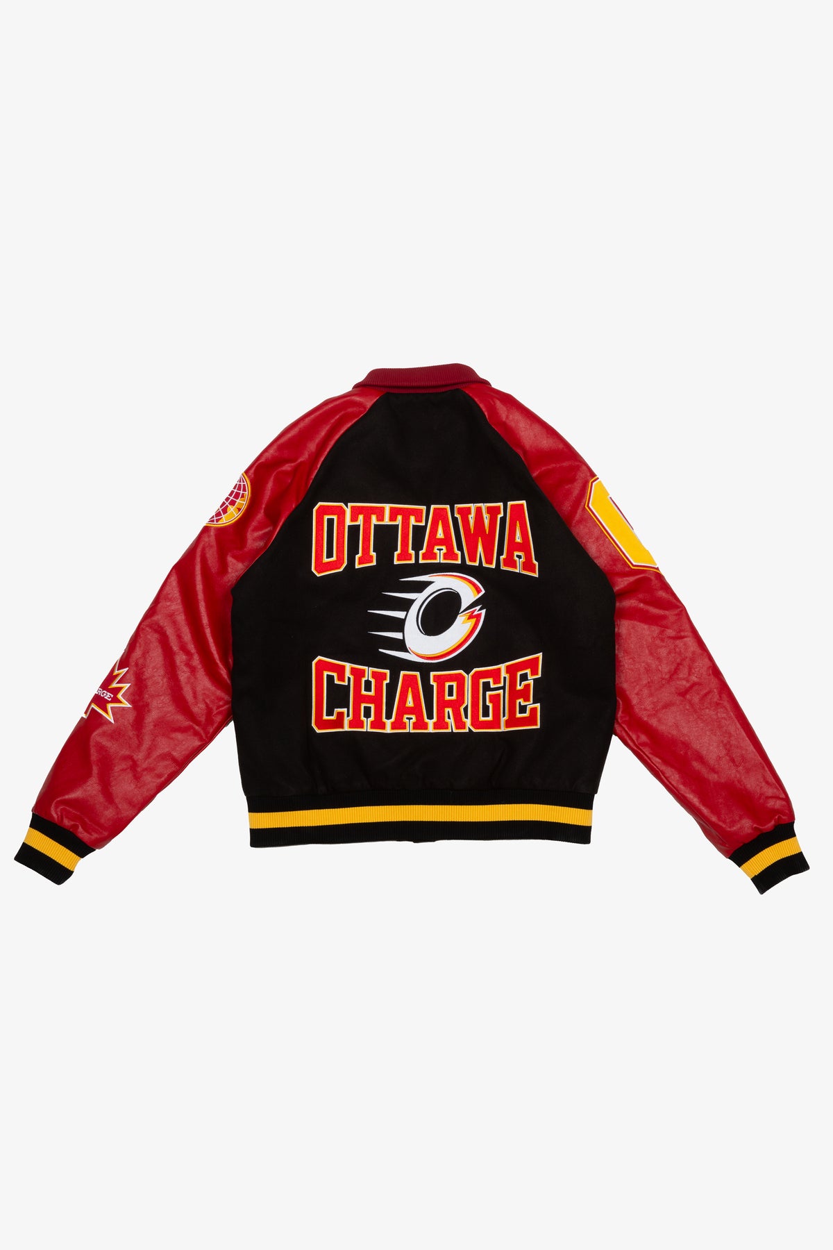Ottawa Charge Women's Cropped Varsity Jacket - Red