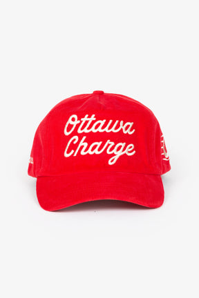 Ottawa Charge Corduroy A-Frame Cap - Red