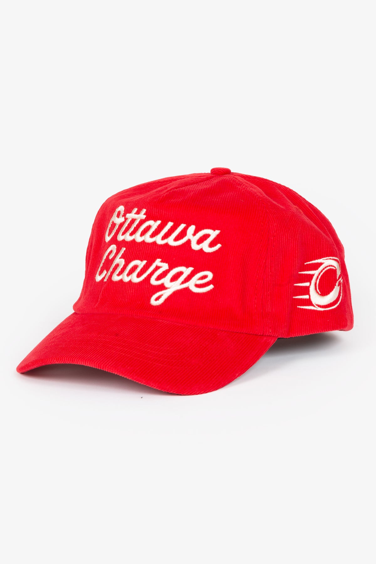 Ottawa Charge Corduroy A-Frame Cap - Red