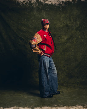 Super Bowl 1989 San Francisco 49ers vs. Cincinnati Bengals Varsity Jacket - Red