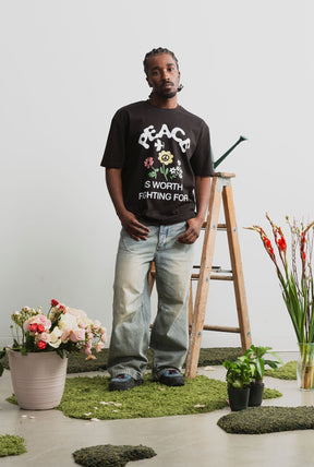 Fight Heavyweight Garment Dyed T-Shirt - Black