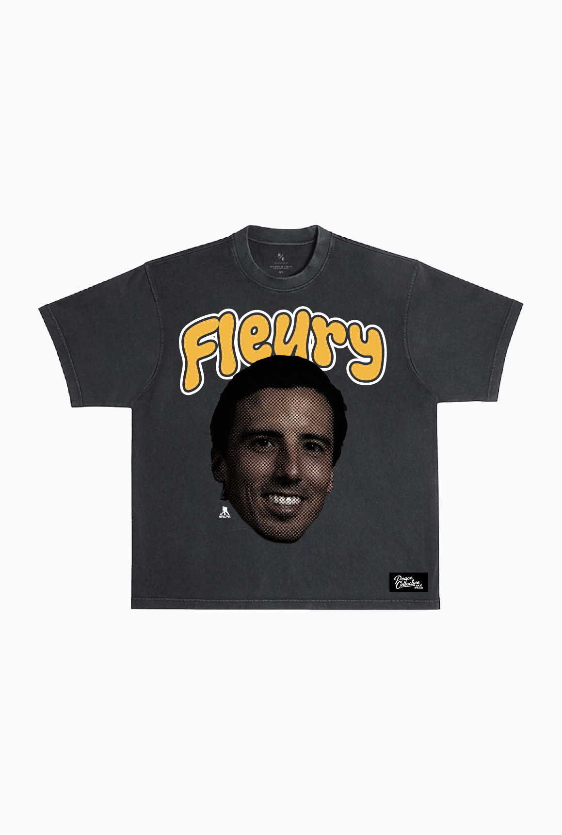 Marc-André Fleury Heavyweight Garment Dyed T-Shirt - Black