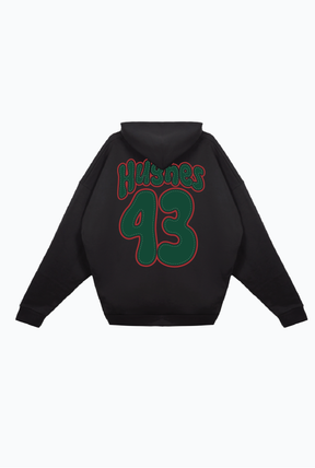 Quinn Hughes Relaxed Hoodie - Black