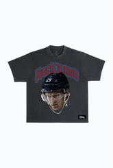 Nathan MacKinnon Heavyweight Garment Dyed T-Shirt - Black