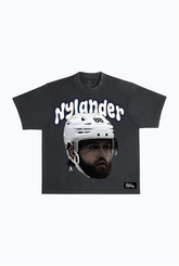 William Nylander Heavyweight Garment Dyed T-Shirt - Black