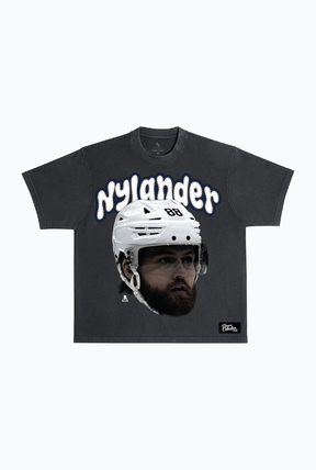 William Nylander Heavyweight Garment Dyed T-Shirt - Black