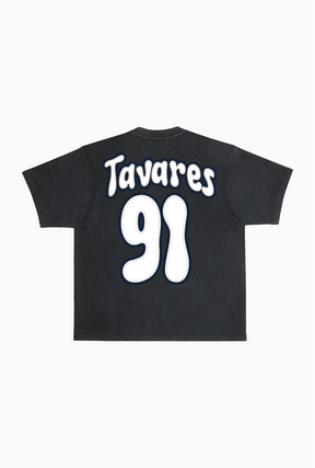 John Tavares Heavyweight Garment Dyed T-Shirt - Black