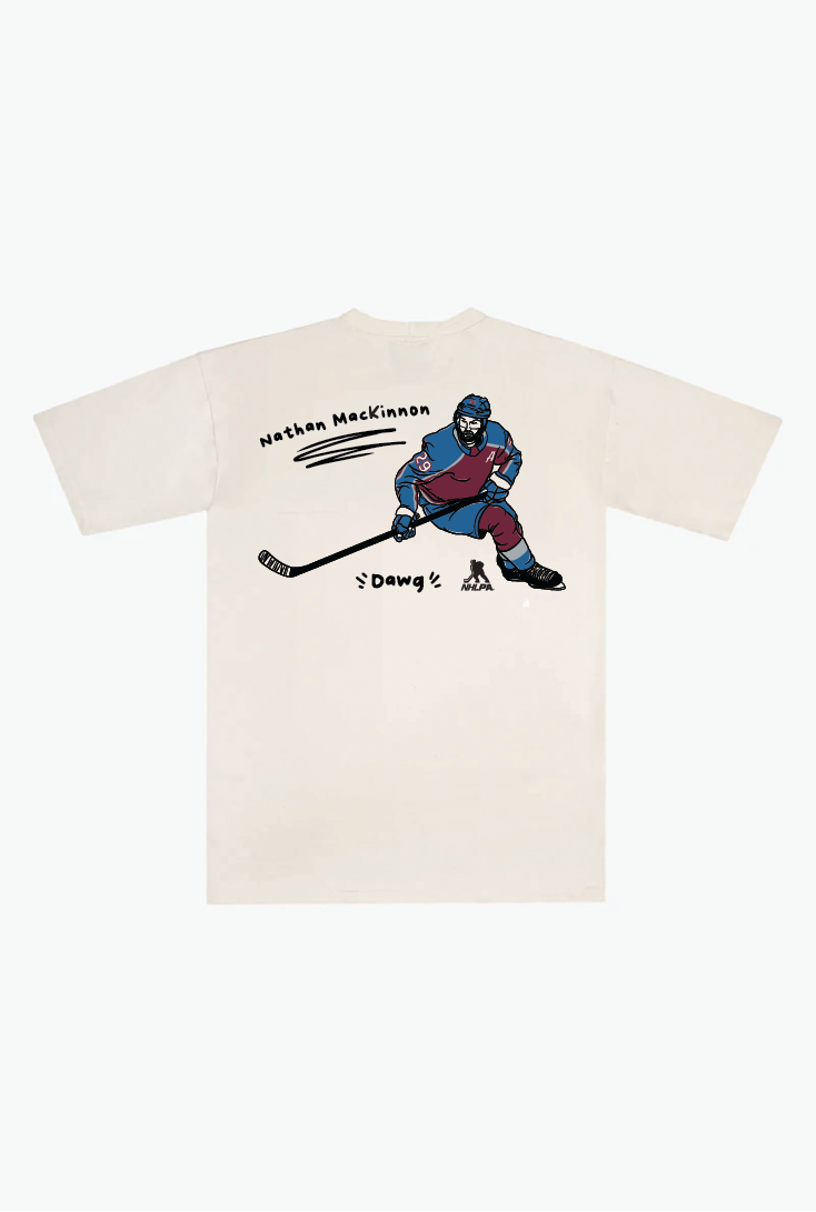 Nathan MacKinnon Heavyweight T-Shirt - Ivory