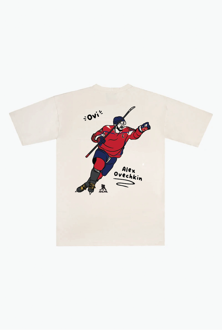 Alexander Ovechkin Heavyweight T-Shirt - Ivory