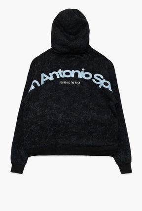 San Antonio Spurs Sport Through Texture Heavyweight Full Zip Hoodie - Black