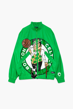 Boston Celtics AOP Windbreaker Jacket - Green