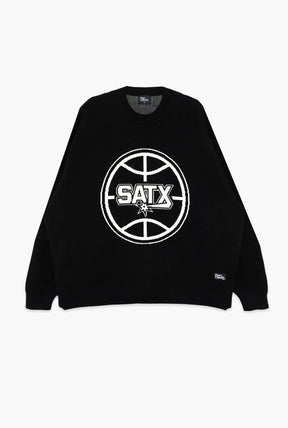 San Antonio Spurs Oversized Knit Sweater - Black