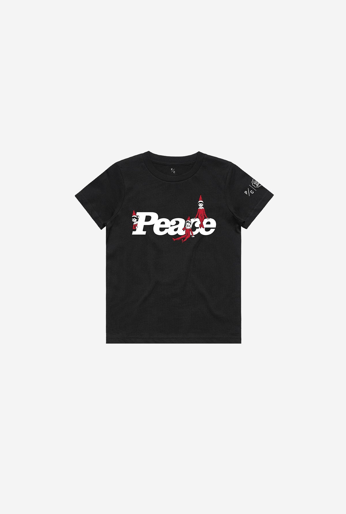P/C x The Elf on the Shelf®: Peace Youth T-Shirt - Black
