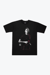 FC Barcelona: Robert Lewandowski Icon Heavyweight T-Shirt - Black